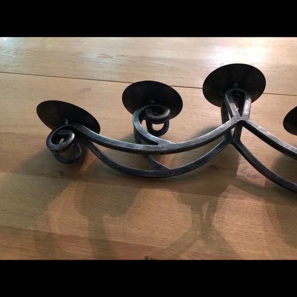 EUC 5-Pillar Metal Tabletop Candle Holder - Picture 4 of 7